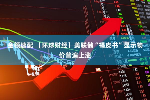 金领速配 【环球财经】美联储“褐皮书”显示物价普遍上涨